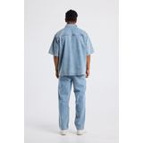 America Today - Izaan - Overhemd - Denim - Korte Mouwen