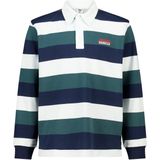 America Today - Gestreepte Polo - Blauw - Poloshirt