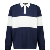 America Today - Lucas - Heren Polo - Witte Colorblock - Lange Mouwen