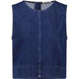 America Today - Imke - Dames Top - Mouwloos - Lichtgewicht Denim