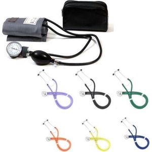 Bloeddrukmeter met lila rappaport stethoscoop CombiDeal