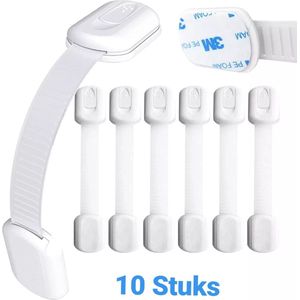 Kinderslot Kastjes -Zelfklevende Kinderslot -10 Stuks- Kinderslot Kastjes - Kinderbeveiliging voor Kasten en Lades - Kastslot - Baby veiligheid