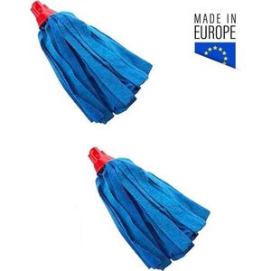 MAUS navulling spaanse mop microvezel - 2 stuks - rood