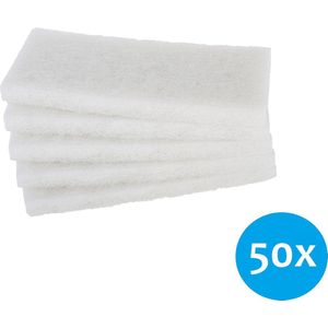 Doodlebug schrobber pads wit - voordeelverpakking 50 stuks - 25x12cm - vloeren en wanden schrobben en reinigen