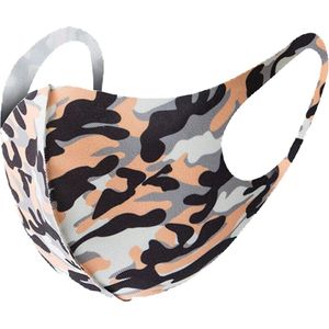 Mondkapje Wasbaar Mondmasker Camuflage oranje Mondkapjes Niet-medisch - 1 stuks