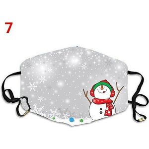 Snowflake | Kerst | christmas Mondkapje  Herbruikbaar gezichtsmasker wasbaar en verstelbaar gezichtsmasker - Unisex (sneeuwman)