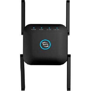 PIXLINK LV-WR24Q WiFi Repeater Draadloze Wifi Extender 300Mbps Wifi  Versterker 802.11N Lange Afstand Wifi Signaal Booster 2.4G Wifi - Zwart