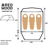 Redwood koepeltent Chestnut 190