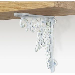 Barnwoodweb Plankdragers Metaal Classic Liberty White - 17x17 cm - Trendy Stoere Industriële Witte Planken Dragers