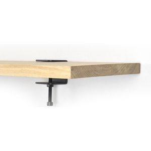 Barnwoodweb Plankdragers Staal Clamp - 5x5 cm - Trendy Stoere Industriële Mat Zwarte Planken Dragers