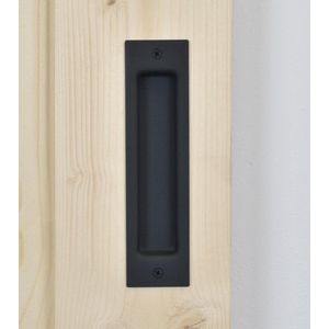 Barnwoodweb deurgreep Arizona zwart gepoedercoat staal 53x203 mm