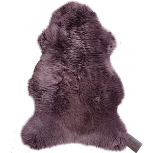 WOOOL Schapenvacht - Paars Australisch XS (80cm) 100% ECO - Kortharig - Heerlijk Zacht Schapenvel
