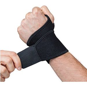 2x Fitness & CrossFit Polsband - Wrist Wraps - Krachttraining - Polsbrace - Polsbescherming - Zwart