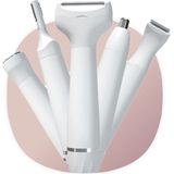Smart-Tech® Ladyshave 5-in-1 - Ontharingsapparaat - Scheerapparaat - Oplaadbaar - Wit