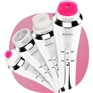 Smart-Tech Elektrische Gezichtsreiniger - Huidverzorging - 5-in-1 - Oplaadbaar - Waterdicht - Gezichtsborstel - Make Up Remover - Massage