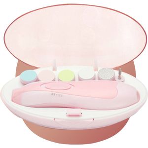 Elektrische Nagelvijl Baby - Baby Vijl & Nagelknipper - Nagelverzorging voor Baby's & Peuter - Nail Trimmer - Met LED Lampje - Roze