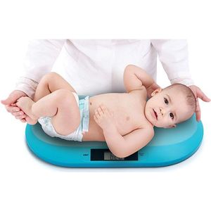 Baby Weegschaal - Digitaal - Multifunctioneel - Babyweegschaal - Inclusief batterijen – Personenweegschaal - Dierenweegschaal - Blauw