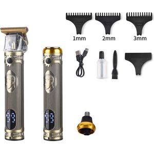 Draadloze 3in1 Tondeuse Trimmer - Scheerapparaat - Neustrimmer - Cheveux Mannen - Hoofdhaar Haartrimmer - Kapper Haartondeuse Machine - Barber Hair Clipper