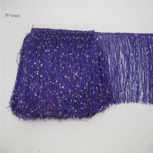 5 Meter 20 cm breedte Fringe Tassel Trimmen Kant Latin Jurk Macrame Samba Dans Kleding Kant Polyester Enkele Band