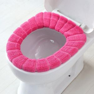 O Type Toiletbril Cover Mat Wasbare Soft Warmer Deksel Kussen Pad Badkamer Toilet Seat Accessoires Comfortabele-Leven