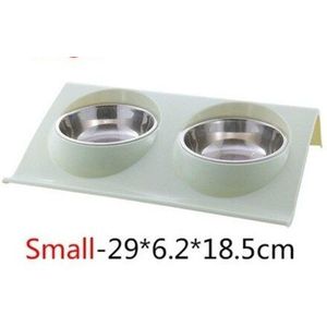 Huisdier Hond Kat Kom Kommen Rvs/Keramische Voeden & Drinken Bowls Combinatie Bamboe Frame Ciotol Huisdier Accessoires