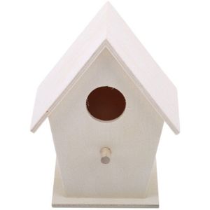 Houten Mini Vogelkooi Outdoor Opknoping Vogelhuisje Box Tuin Vogelkooien Home Yard Decoratie Vogel Producten Houten Vogel Papegaai Nest