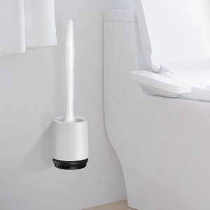 Gunot Siliconen Tpr Wc Borstel Huishoudelijke Vloer Reinigingsborstel Voor Wc Rubberen Hoofd Houder Badkamer Accessoires Sets