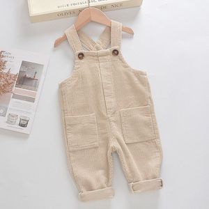 Jongen Broek Autunm Winter Corduroy Kids Overalls Casual Broek Katoen 1-4 Jaar Oude Baby Boy Kleding