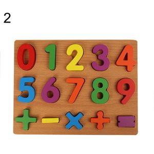 Kids Alfabet Abc Nummers Houten Puzzels Board Baby Vroege Educatief Speelgoed Cadeau Voor Kinderen Leren Ontwikkelen Speelgoed