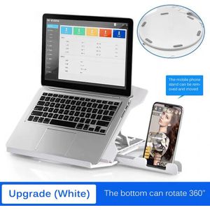 Hoogte Aanpassing Laptop Stand Voor Macbook Pro Notebook Ondersteuning 360 Graden Roterende Bodem Computer Stand Riser Cooling Pad