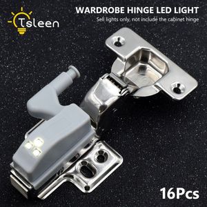 Universele 8 16Pcs 0.2W Led Scharnier Nachtlampje Innerlijke Scharnier Kast Garderobe Kast Induciton Deur Keuken Slaapkamer Verlichting lamp