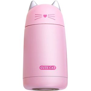 Leuke Kat Kid Thermos Rvs Water Fles Reizen Cup Thermoskan Roestvrij Staal Water Fles Mini Vacuüm Mok