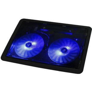 Na Ju Gaming Laptop Cooler Verstelbare Speed 2 Usb Poorten En 2 Cooling Fan Laptop Cooling Pad Notebook Stand Voor 12-17 Inch