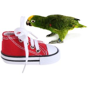 Vogel Speelgoed Mini Canvas Schoenen Chew Bite Decoratie Opknoping Kooi Grappige Papegaai Craft