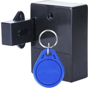Smart Ladeslot, RFID-elektronisch keukenkastslot, meubelslot met app NFC, brievenbusslot, kinderbeveiliging, kast, elektronisch kastslot, zwart