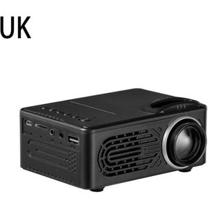 Zwart 814 Draagbare Projector High Definition 1080P Hdmi Projector Multi Interface Video Home Theater Projector