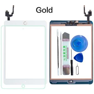 Voor Ipad Mini 3 Touch Screen Assembly Panel Met Home Button En Ic Connector A1599 A1600 + Gereedschap + Gehard Glas