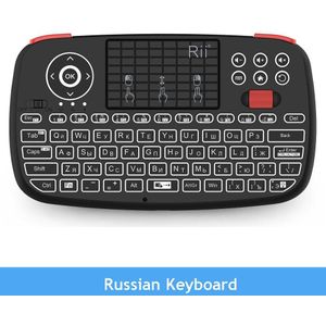 Rii I4 2.4G Mini Bluetooth Toetsenbord Russisch Engels Spanje Draadloze Toetsenborden Met Achtergrondverlichting Air Muis Voor Windows Android