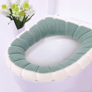 Badkamer Wc Wc Pad Kan Worden Gewassen Zachte Isolatie Pad Cover Pad Winter Contrast Kleur Twee-Kleur Warm Wc zitkussen