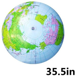 Jumbo Opblaasbare Globe 90Cm Early Educatief Opblaasbare Aarde Wereld Geografie Globe Kaart Ballon Speelgoed Strand Bal Kinderen Speelgoed