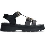 Sacha Leren Sandalen Zwart