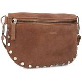 Sacha - Cognac crossbody bag met studs