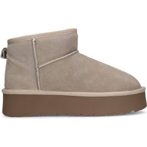 Sacha Suède Enkelboots Beige