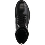Sacha Leren Veterboots Zwart