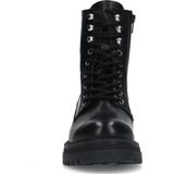 Sacha Leren Veterboots Zwart