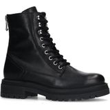 Sacha Leren Veterboots Zwart