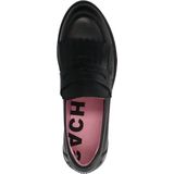 Sacha Leren Loafers met Franjes Zwart