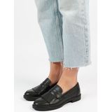 Sacha Leren Loafers met Franjes Zwart