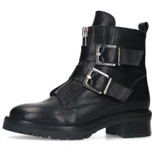 Sacha - Bikerboots - Zwart - Leer