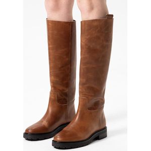 Sacha Leren Laarzen Cognac